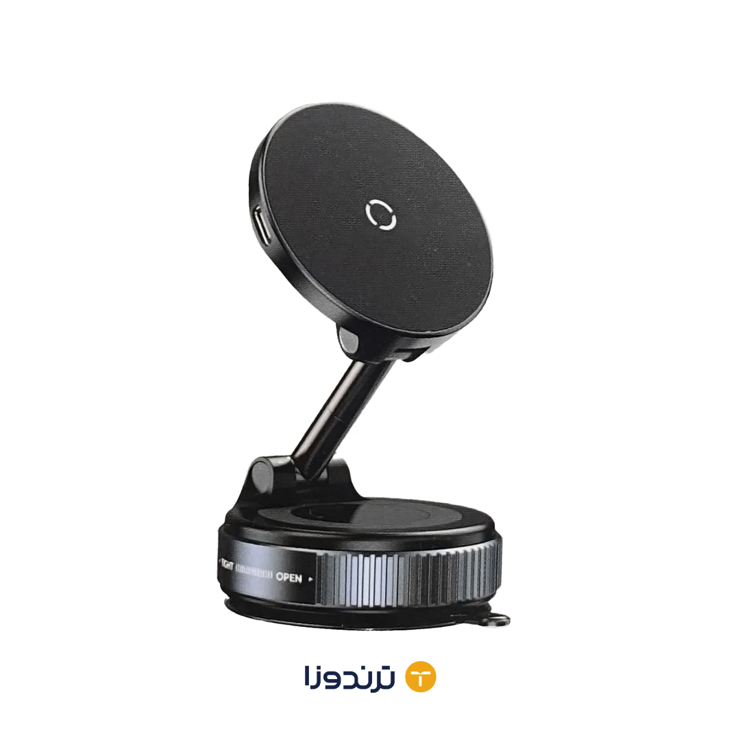 پایه نگهدارنده و شارژ بی سیم گوشی موبایل VACUUM SUCTION مدل K007S